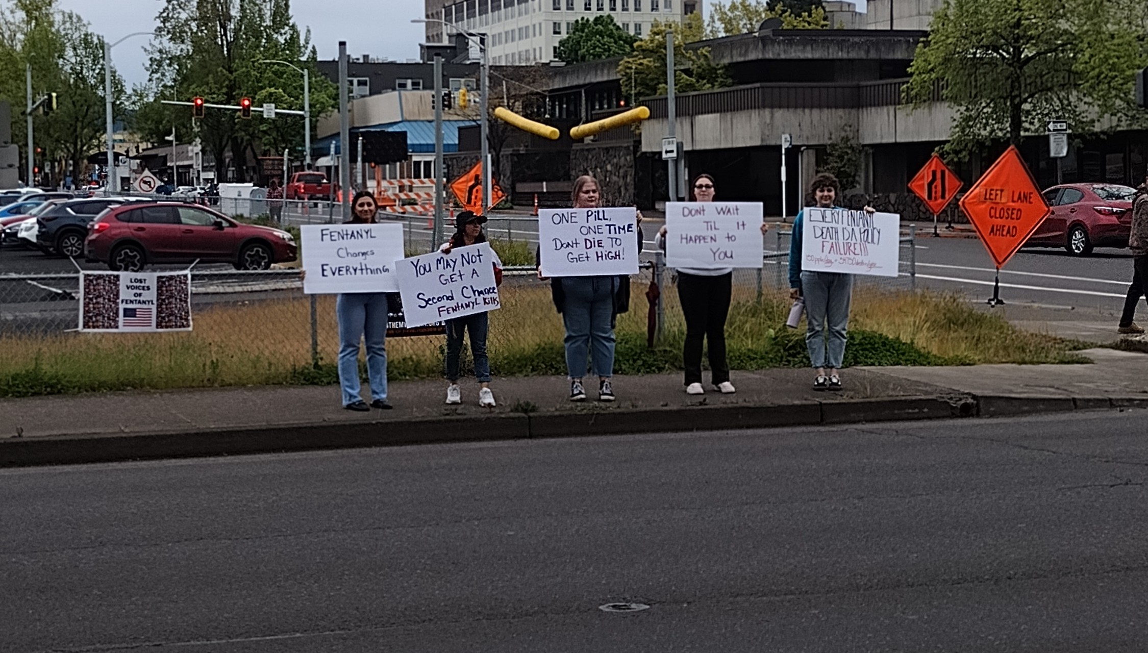 Image of And this was across the street at the rally