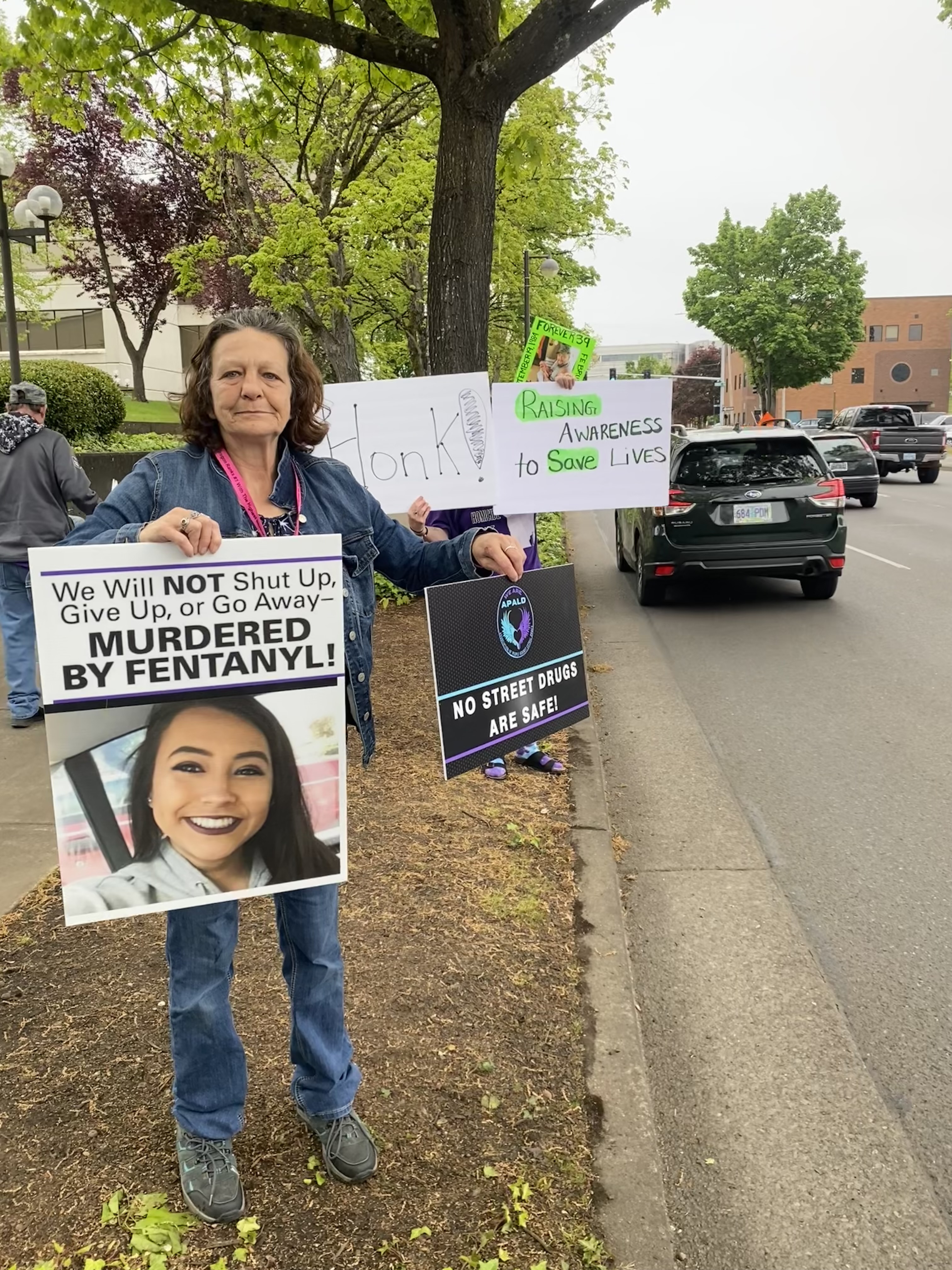 Image of Family members showing support