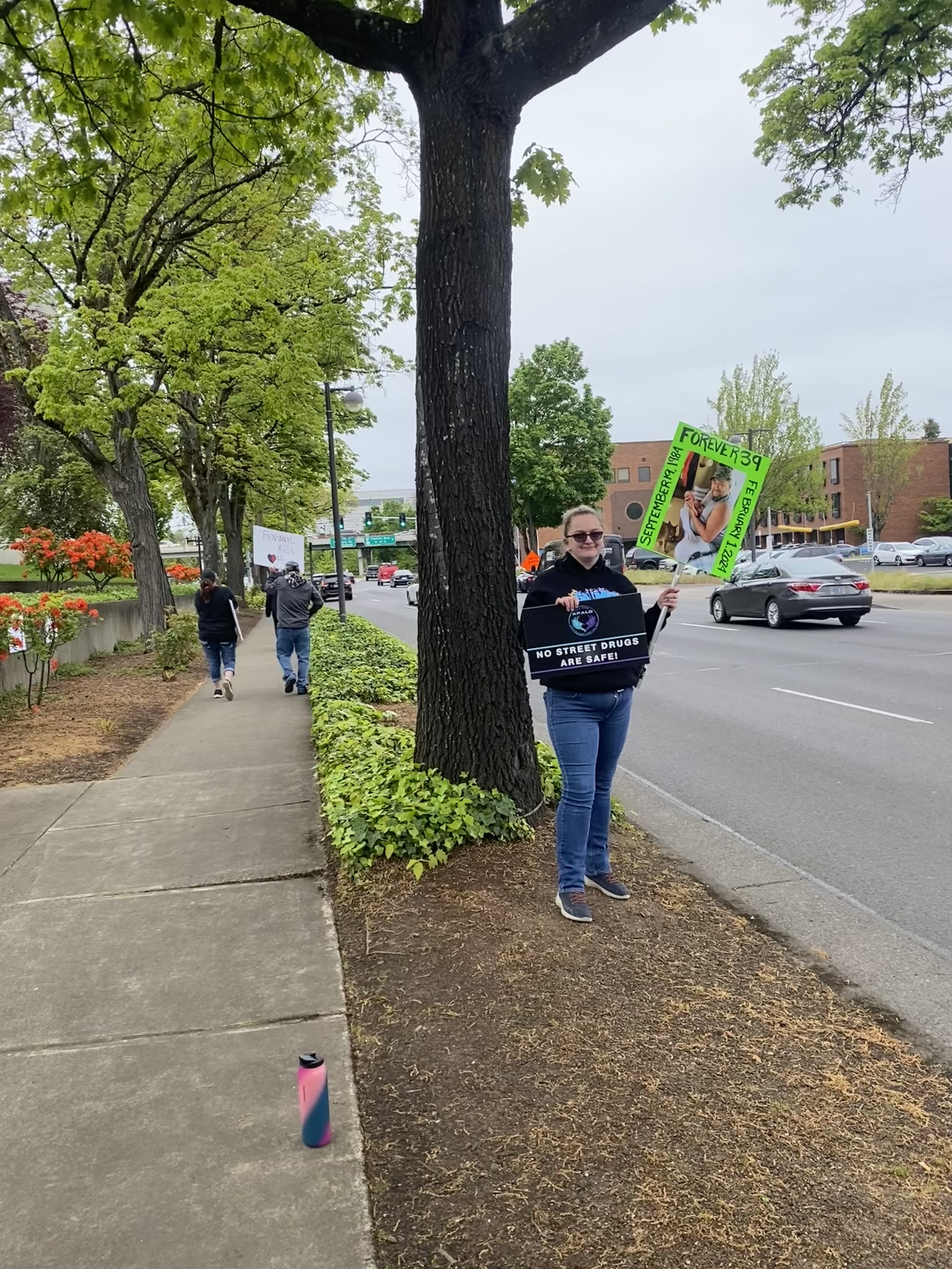 Image of She came out to join us. She lost her brother February 1, 2024.