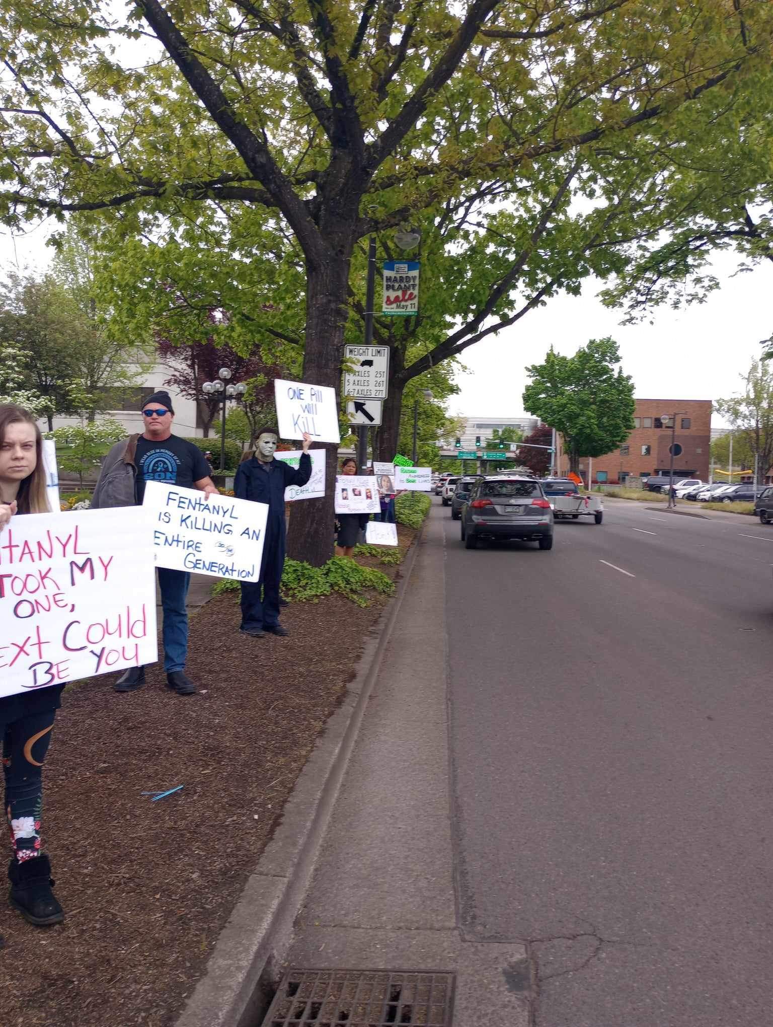 Image of This was one side of the street good turnout